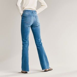 Massimo Dutti Flare Fit Wide Leg High Rise Jeans